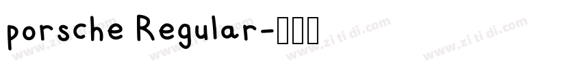 porsche Regular字体转换